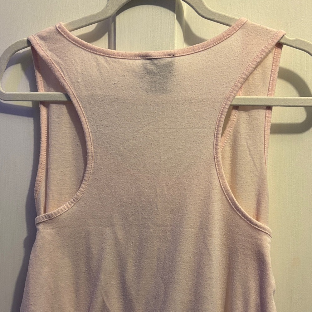 Midnight Hour | Women’s XL Pink Skeleton Ribcage Tank Top - Picture 3 of 3